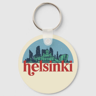 Helsinki Finland City Skyline Cityscape Sleutelhanger