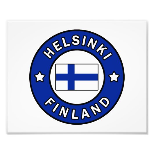 Helsinki Finland Foto Afdruk (Voorkant)