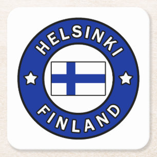 Helsinki Finland Kartonnen Onderzetters