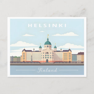 Helsinki Finland Kathedraal Pastelreizen Briefkaart