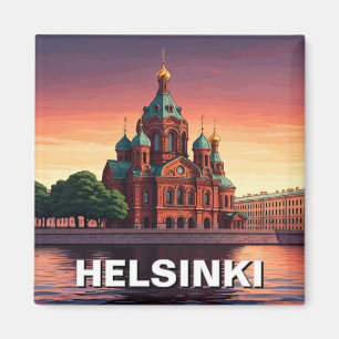 Helsinki Finland Kathedraal van Uspenski Magneet