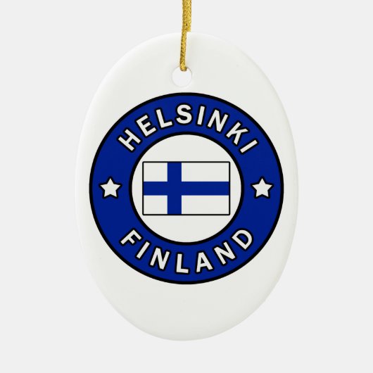 Helsinki Finland Keramisch Ornament (Voorkant)