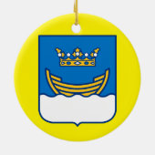 Helsinki Finland kerstversiering Keramisch Ornament (Achterkant)
