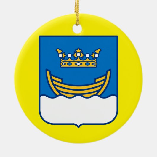 Helsinki Finland kerstversiering Keramisch Ornament (Achterkant)