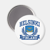 Helsinki Finland Magneet (Voorkant / Achterkant)