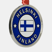 Helsinki Finland Metalen Ornament (Rechts)