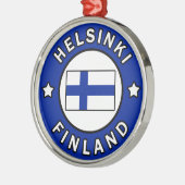Helsinki Finland Metalen Ornament (Links)