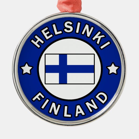 Helsinki Finland Metalen Ornament (Voorkant)