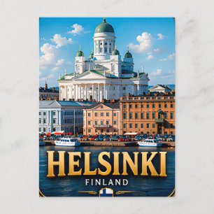 Helsinki Finland Noordse Hoofdstad Ontsnappen 🌊 Briefkaart