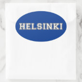 Helsinki Finland Ovale Sticker (Tas)