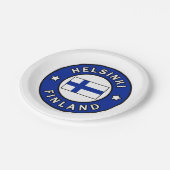 Helsinki Finland Papieren Bordje (Gekanteld)