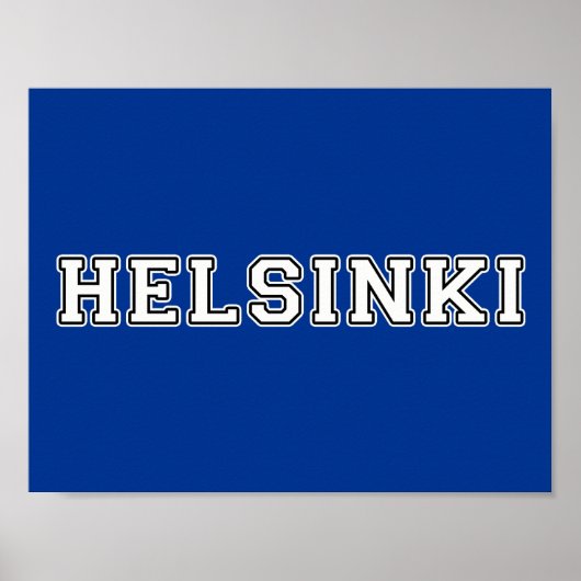 Helsinki Finland Poster (Voorkant)