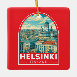 Helsinki Finland Reis Kunst Embleem Keramisch Ornament