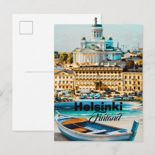 Helsinki Finland Reis Poster Kunst, Finland Reizen Briefkaart