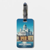 Helsinki Finland Reizen Bagagelabel (Achterkant verticaal)
