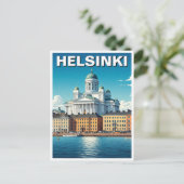 Helsinki Finland Reizen Briefkaart (Staand voorkant)