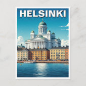 Helsinki Finland Reizen Briefkaart (Voorkant)
