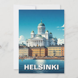 Helsinki Finland Reizen Feestdagenkaart