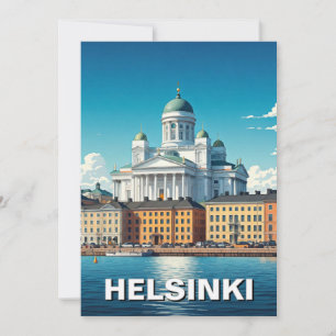 Helsinki Finland Reizen Feestdagenkaart