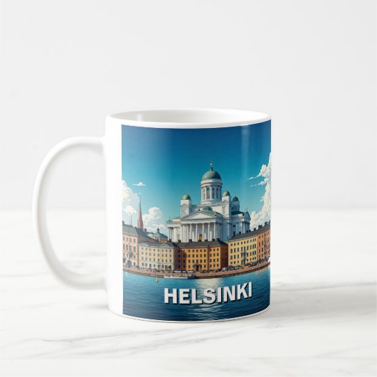 Helsinki Finland Reizen Koffiemok (Links)