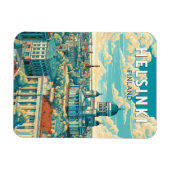 Helsinki Finland Reizen Kunst Vintage Magneet (Horizontaal)