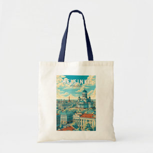 Helsinki Finland Reizen Kunst Vintage Tote Bag