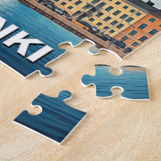 Helsinki Finland Reizen Legpuzzel (Zijkant)