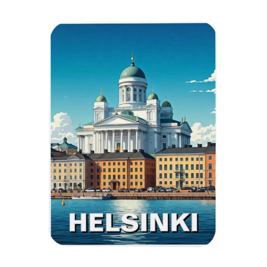 Helsinki Finland Reizen Magneet (Verticaal)