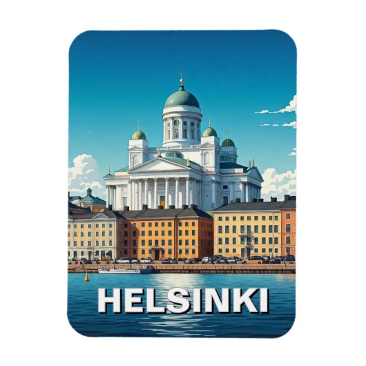 Helsinki Finland Reizen Magneet (Verticaal)