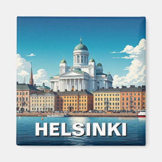 Helsinki Finland Reizen Magneet (Voorkant)