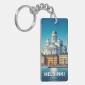 Helsinki Finland Reizen Sleutelhanger (Voorkant Links)