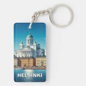 Helsinki Finland Reizen Sleutelhanger (achterkant)
