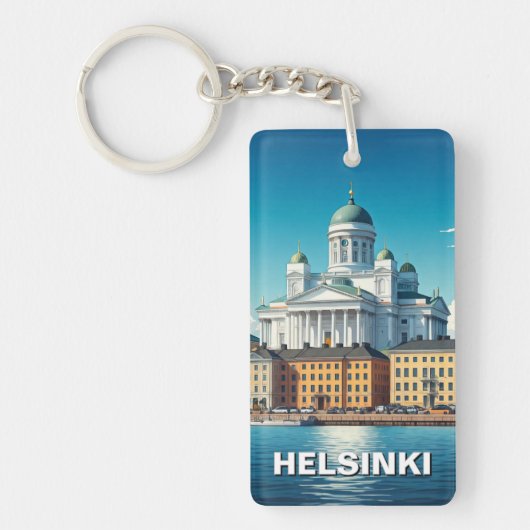 Helsinki Finland Reizen Sleutelhanger (Voorkant)