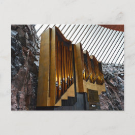 Helsinki, Finland, Rock Church Organ Briefkaart