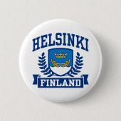 Helsinki Finland Ronde Button 5,7 Cm (Voorkant)