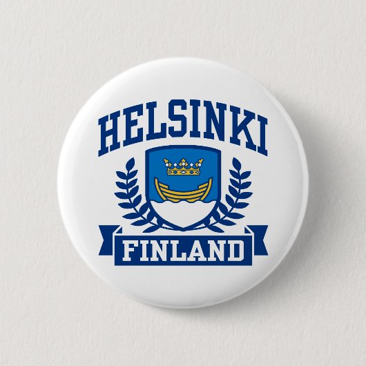 Helsinki Finland Ronde Button 5,7 Cm (Voorkant)