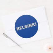 Helsinki Finland Ronde Sticker (Envelop)