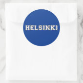 Helsinki Finland Ronde Sticker (Tas)
