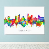 Helsinki Finland Skyline Canvas Afdruk (Insitu (Houten vloer))