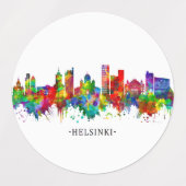 Helsinki Finland Skyline Labels (Design 2)
