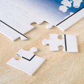 Helsinki Finland: Stadskaartcoördinaten reizen Legpuzzel (Zijkant)