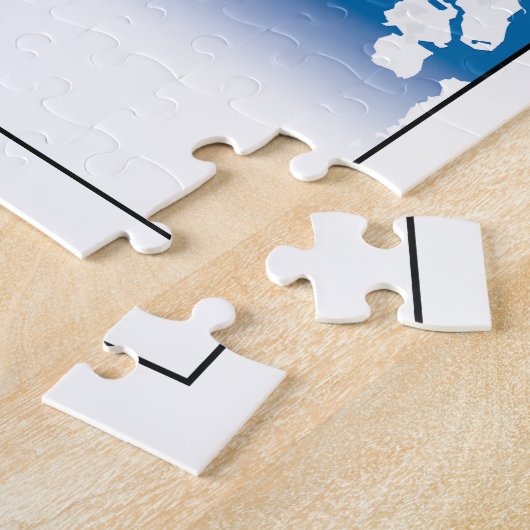 Helsinki Finland: Stadskaartcoördinaten reizen Legpuzzel (Zijkant)