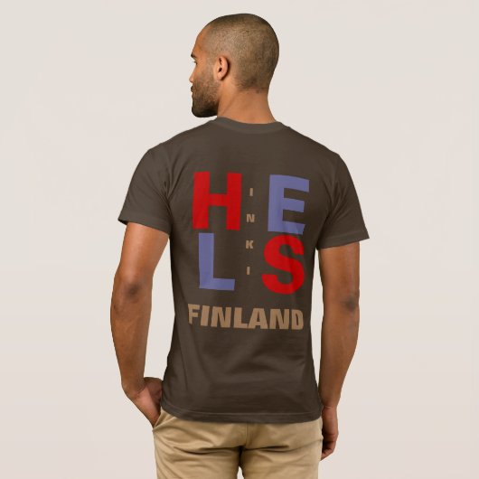 HELSINKI FINLAND T-SHIRT (Achterkant volledig)