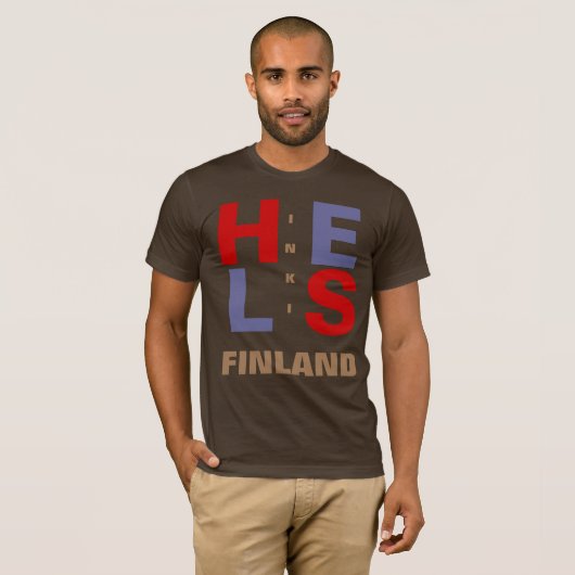 HELSINKI FINLAND T-SHIRT (Voorkant volledig)