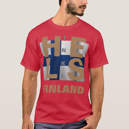 HELSINKI FINLAND T-SHIRT (Voorkant)
