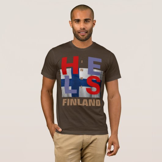 HELSINKI FINLAND T-SHIRT (Voorkant volledig)