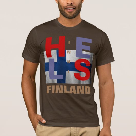 HELSINKI FINLAND T-SHIRT (Voorkant)