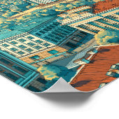 Helsinki Finland Travel Art Vintage Poster (Hoek)