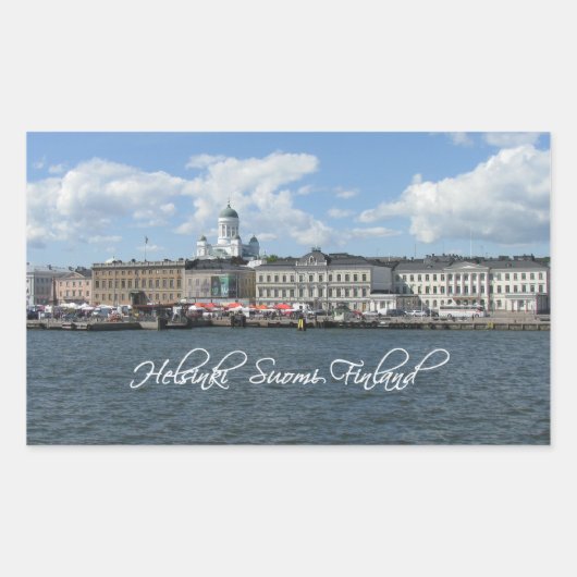 Helsinki Harbour-stickers Rechthoekige Sticker (Voorkant)