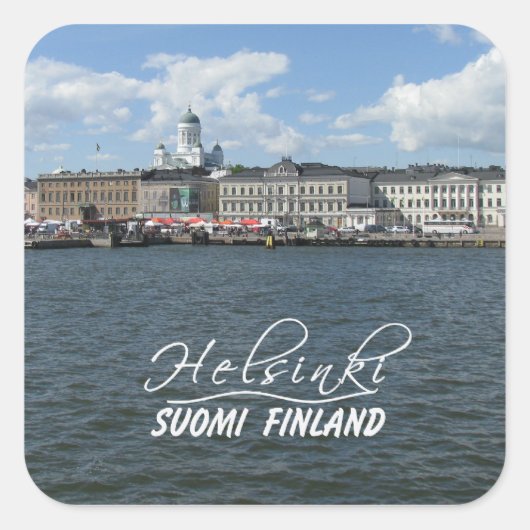 Helsinki Harbour-stickers Vierkante Sticker (Voorkant)